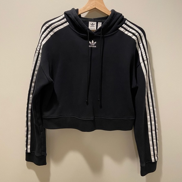 Adidas Originals adicolor cropped hoodie - Picture 8 of 12